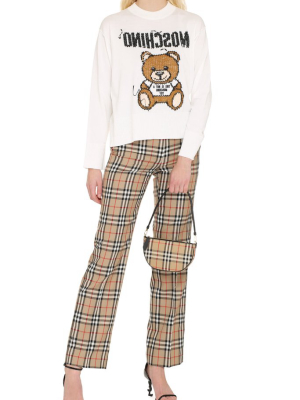 Moschino Teddy Bear Inside Out Sweater