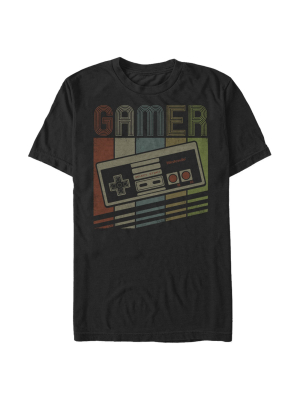 Men's Nintendo Retro Nes Gamer Controller T-shirt