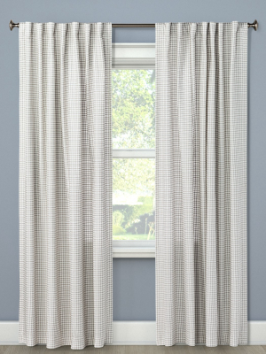 84"x54" Light Filtering Curtain Panel Honeycomb Gray - Threshold™