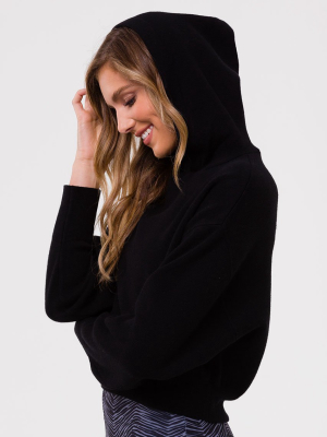 Crop Hoodie - Black