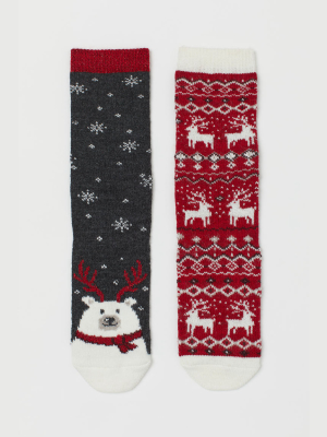 2-pack Wool-blend Socks