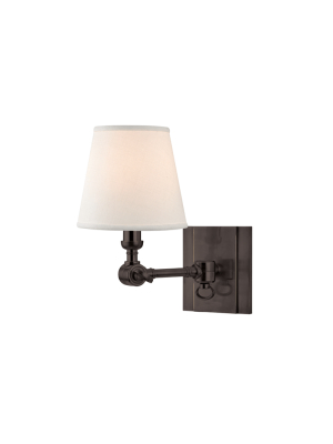 Hudson Valley Lighting Hillsdale Sconce - Old Bronze & White