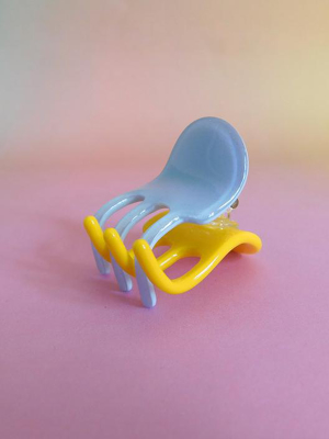 Jester Mini Claw: Yellow/sky Blue