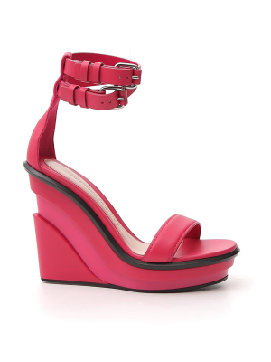 Alexander Mcqueen Ankle Strap Wedge Sandals