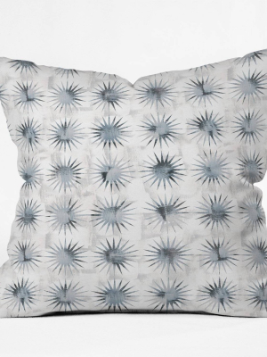 Schatzi Brown Aviana Starburst White Throw Pillow Gray - Deny Designs