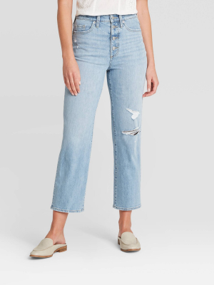 Women's High-rise Vintage Straight Jeans - Universal Thread™ Light Wash