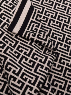 Balmain Logo Motif Scarf