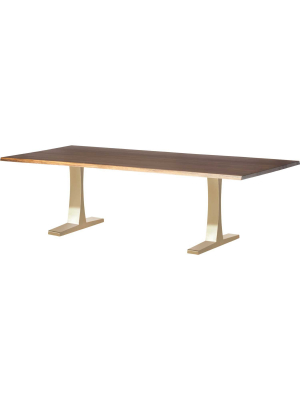 Toulouse Seared Wood Dining Table