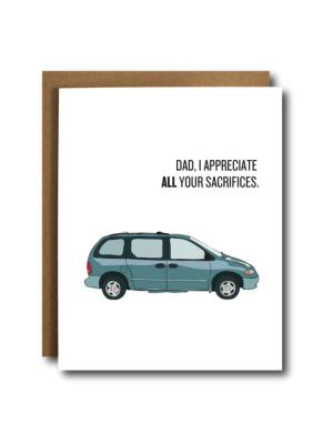 Minivan Father's Day Card - Cb7