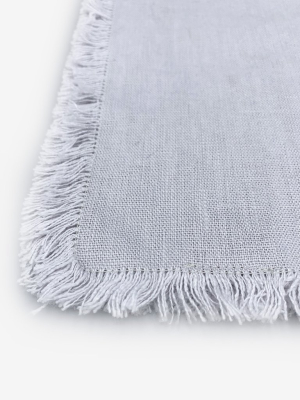 Swedish Rustic Napkin In Light Grey By Axlings