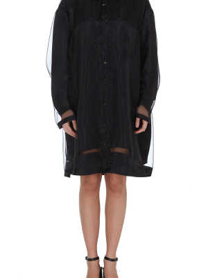 Maison Margiela Décortiqué Satin Shirt Dress