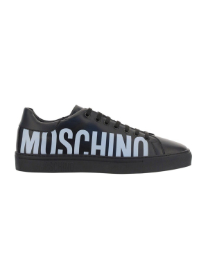 Moschino Logo Print Lace-up Sneakers