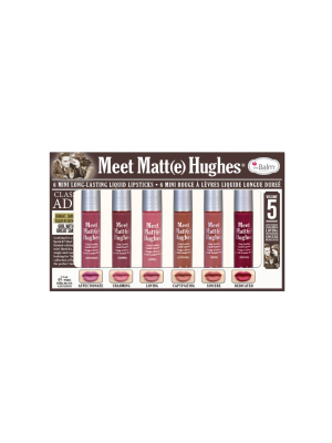 Meet Matte Hughes® Vol. 5 -- Set Of 6 Mini Long-lasting Liquid Lipsticks