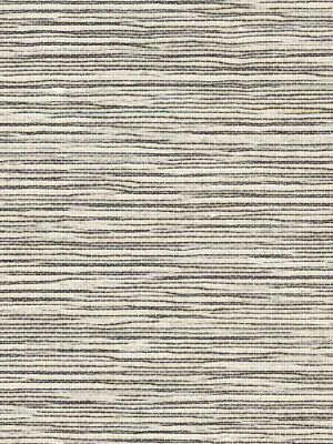 Sisal Grasscloth Wallpaper In Ivory And Jet Black From The Luxe Retreat Collection By Seabrook Wallcoverings