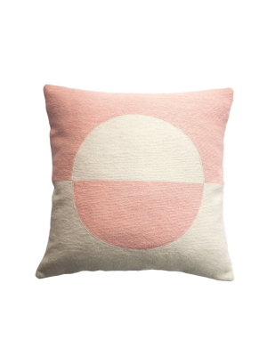 Daphne Circle Wool Throw Pillow Cover