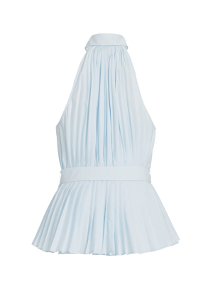 Prospect Belted Poplin Top