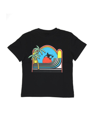 Stella Mccartney Kids Graphic Print Crewneck T-shirt