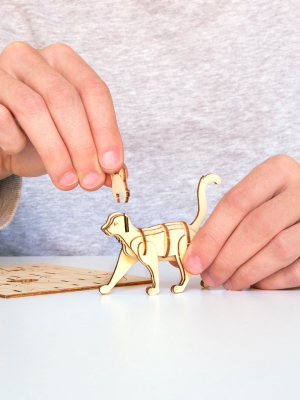 Cat 3d Wooden Puzzle