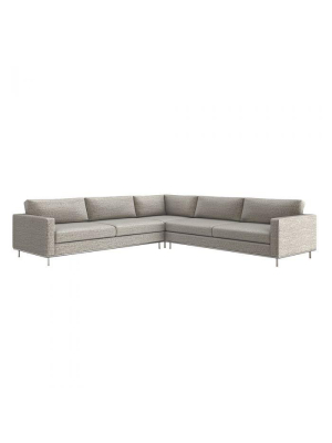 Valencia 3 Piece Sectional In Feather