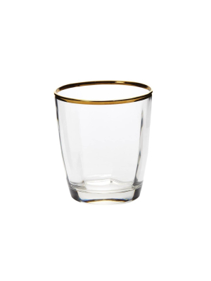 Vietri Optical Double Old Fashioned - Gold