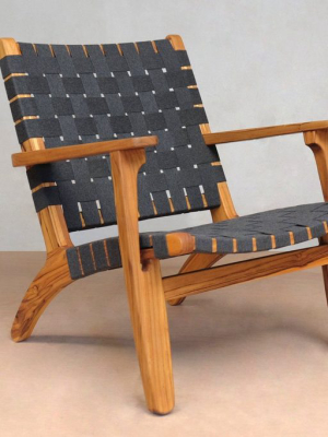 Outdoor Arm Chair - Charcoal Sunbrella