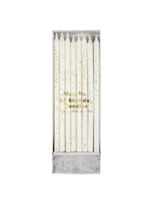 Gold Glitter Candles