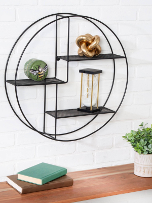 Honey-can-do Wall Mounted Circle Shelf