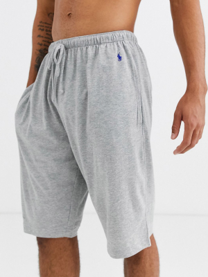 Polo Ralph Lauren Lounge Shorts With Polo Player Logo In Gray