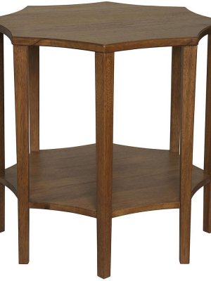 Noir Ariana Dark Walnut Side Table