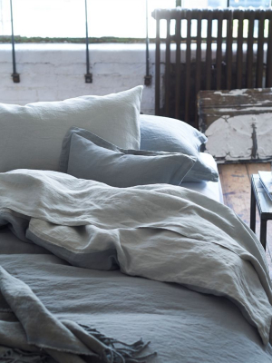 Biella Pale Grey & Dove Bedding