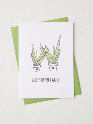 Humdrum Paper Company Aloe You Card