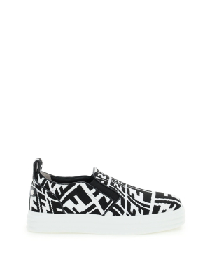 Fendi Ff Vertigo Motif Slip-on Sneakers