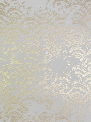 Eclipse Wallpaper In White And Gold By Antonina Vella For York Wallcoverings