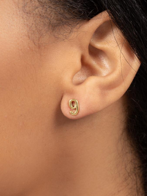 Number Nine Single Stud Earring