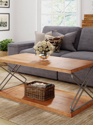 Brooks Coffee Table Brown - Clickdecor