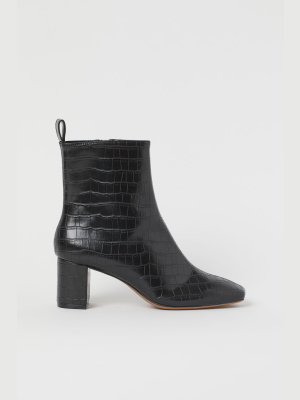 Block-heeled Ankle Boots