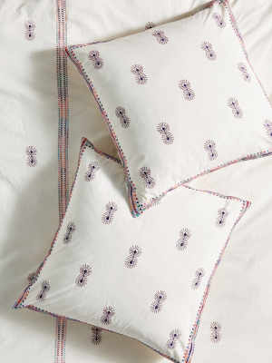 Embroidered Mariko Euro Sham