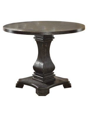 Iohomes Villa Rustic Round Dining Table Antique Black - Homes: Inside + Out