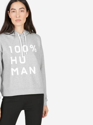 The 100% Human Typography Hoodie