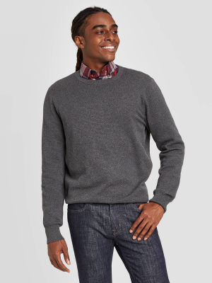 Men's Regular Fit Crewneck Sweater - Goodfellow & Co™ Gray