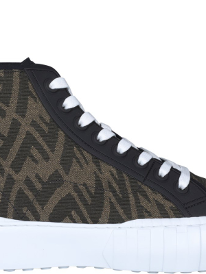 Fendi Force Ff Motif High-top Sneakers