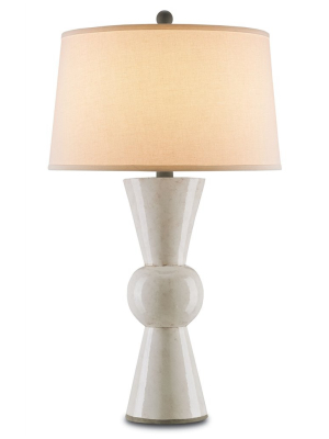 Upbeat Table Lamp In White