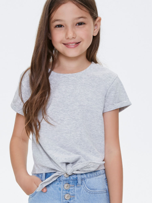 Girls Tie-front Tee (kids)