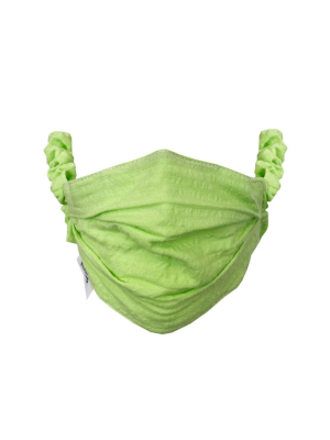 Scrunchie Face Covering - Lime