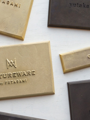 Plaque - Blackened Brass