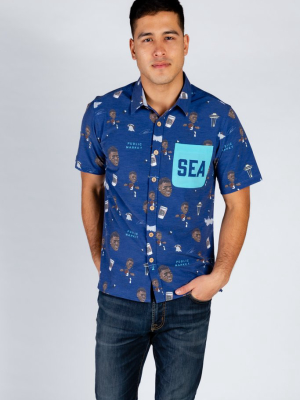 The Russell Wilson | Blue Hawaiian Shirt