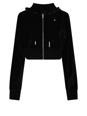 Givenchy Cropped Drawstring Hoodie