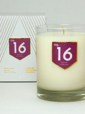 No. 16 Lavender White Pear Scented Soy Candle