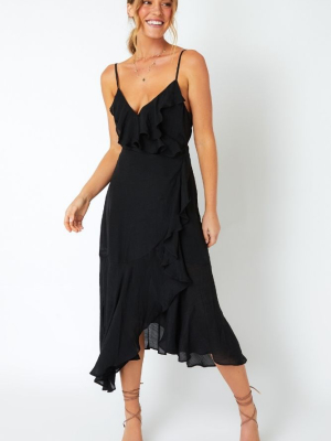 Merindah Midi Wrap Dress