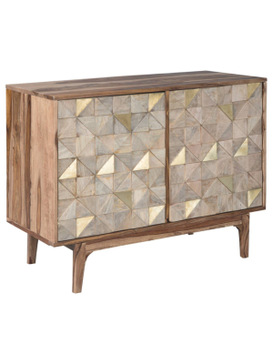 Carolmore Accent Cabinet Brown/gold - Signature Design By Ashley